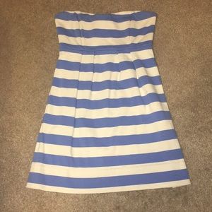 J.Crew Striped Strapless Dress